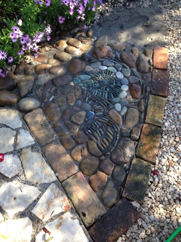 pebble mosaics pond
