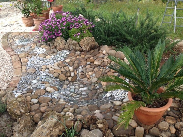 pebble mosaics pond