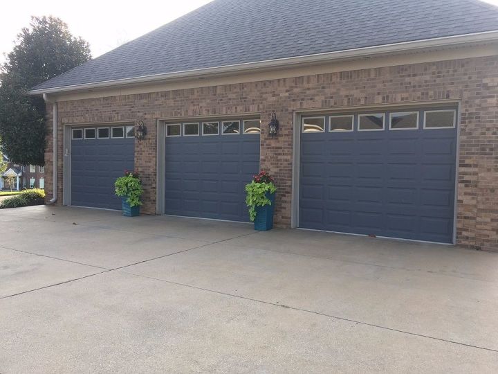 Garage Door With Paint, Gray Garage Door