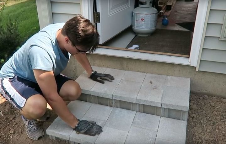 How To Build Cinder Block Steps Hometalk, How To Build Steps Using Patio Block