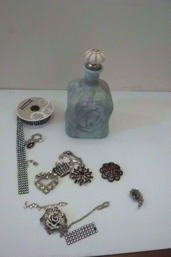 hometalk inspiration for a repurposed vintage glass bottle, Family Jewels