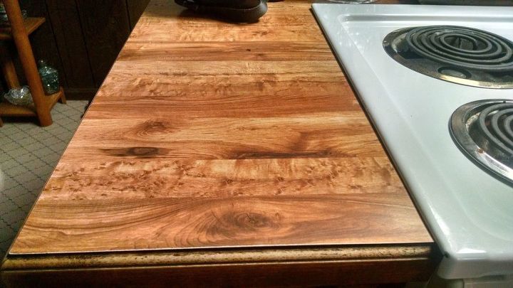 how can i cover ugly butcher block laminate countertops