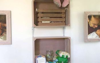 Hang Crates on Your Wall for Easy Storage
