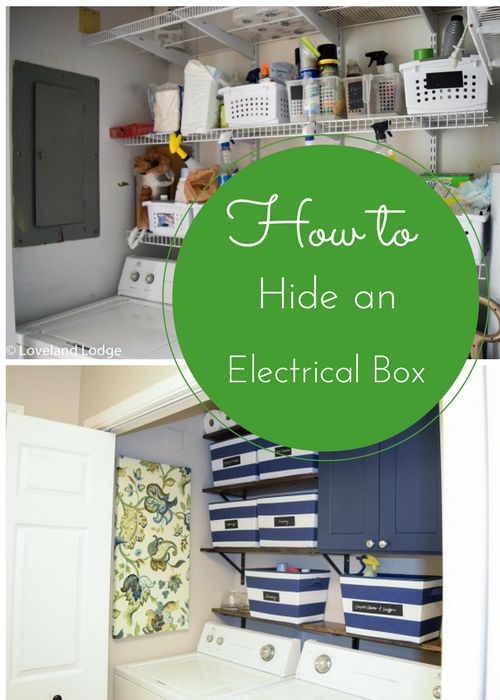 how to hide an electrical box