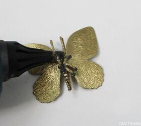inexpensive golden butterfly decor