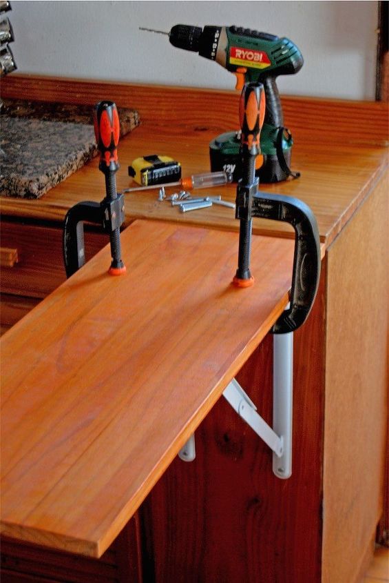 diy fold down counter extension
