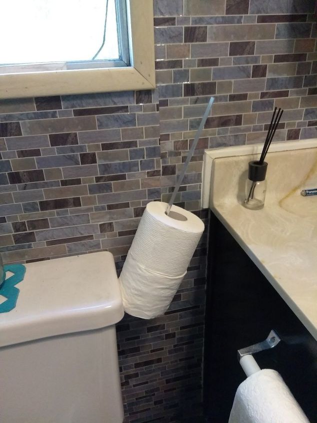 modern industrial toilet paper holder