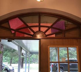 q how can i create a great looking window above our church entry door