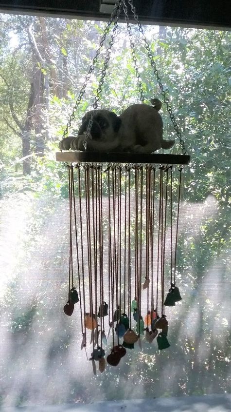 doggy tag wind chime
