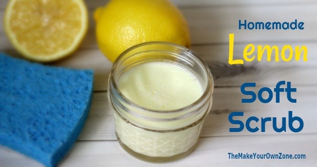 homemade lemon soft scrub
