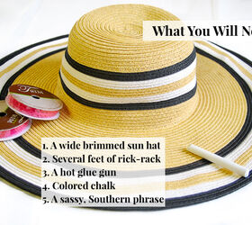 make your own script sun hat