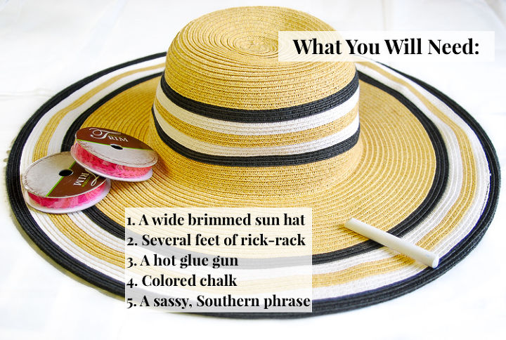 haz tu propio sombrero de sol con letras