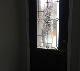 what s the best way to obscure view at my semi transparent front door