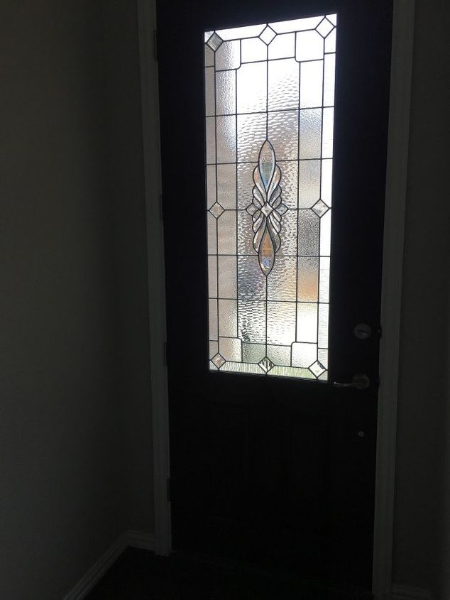 what s the best way to obscure view at my semi transparent front door