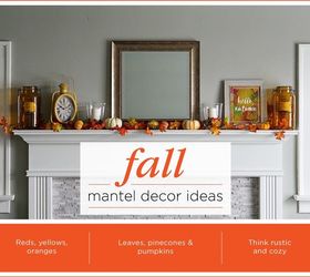 a simple guide to a fall mantel display