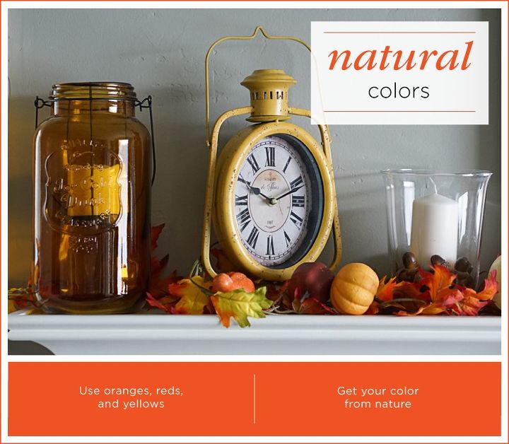 a simple guide to a fall mantel display