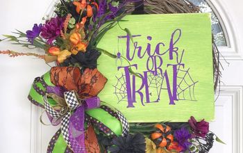 Trick or Treat Halloween Floral Wreath