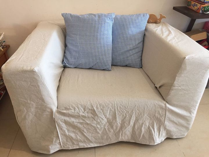 slipcover couch makeover