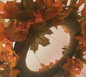 falling leaves light up wreath