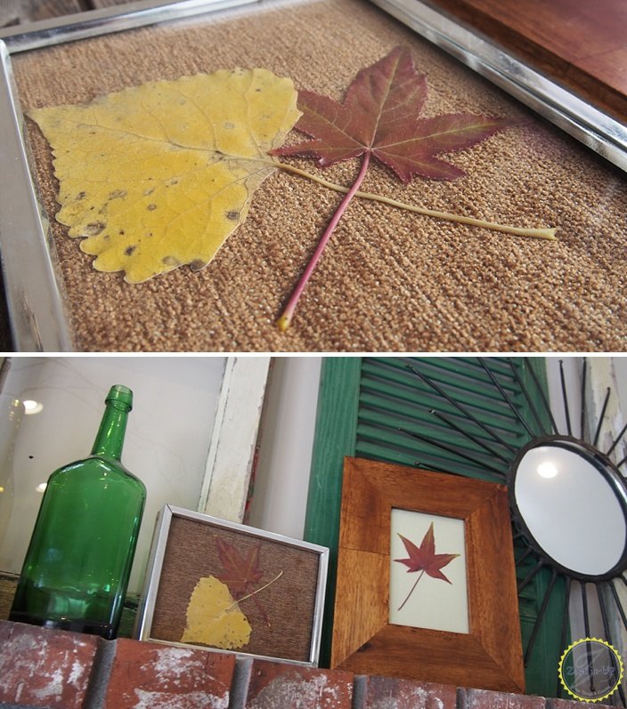 artesanato diy com folhas de outono