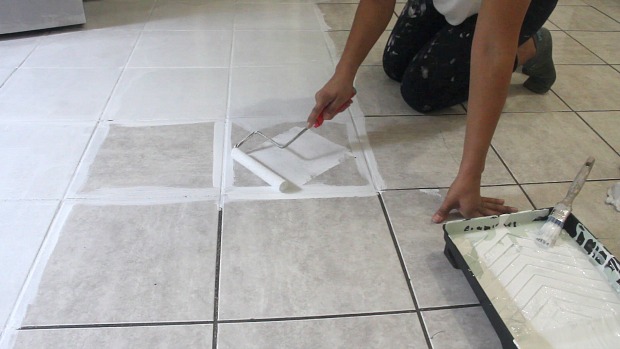 the secret is out how to stencil a tile floor