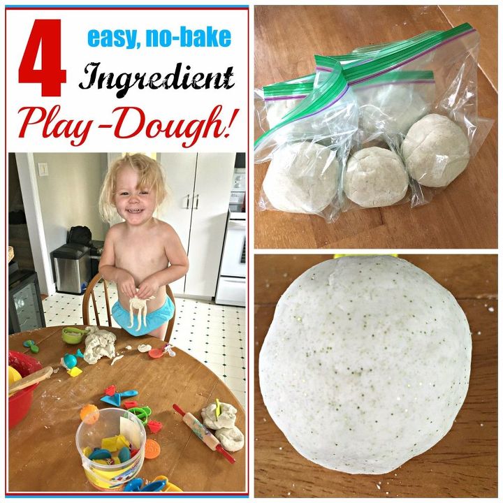 4 ingredient play dough easy no bake