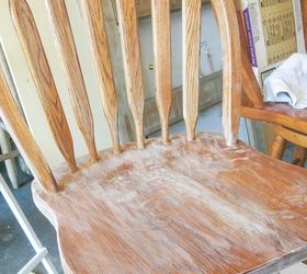 transform orange wood bar stools with chalk paint