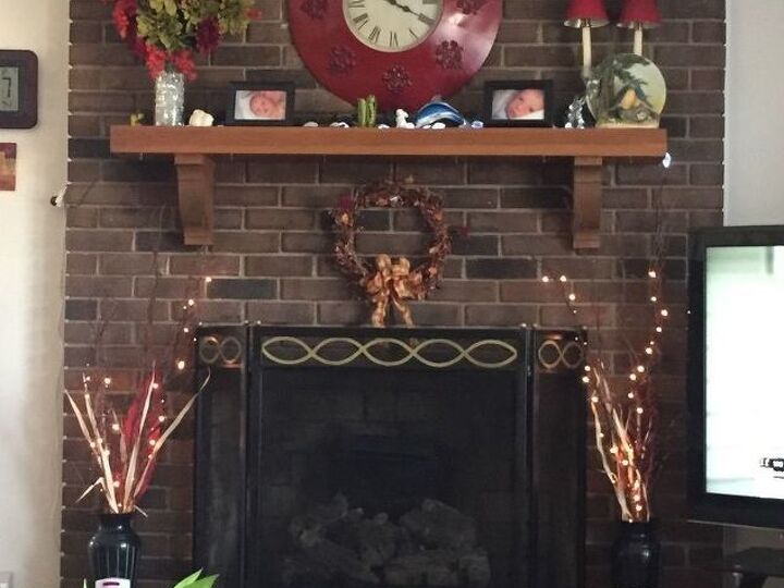 q what should i do with this dark fireplace