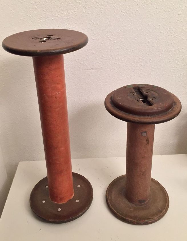 vintage wooden spools become center of attention, 2 Vintage Spools