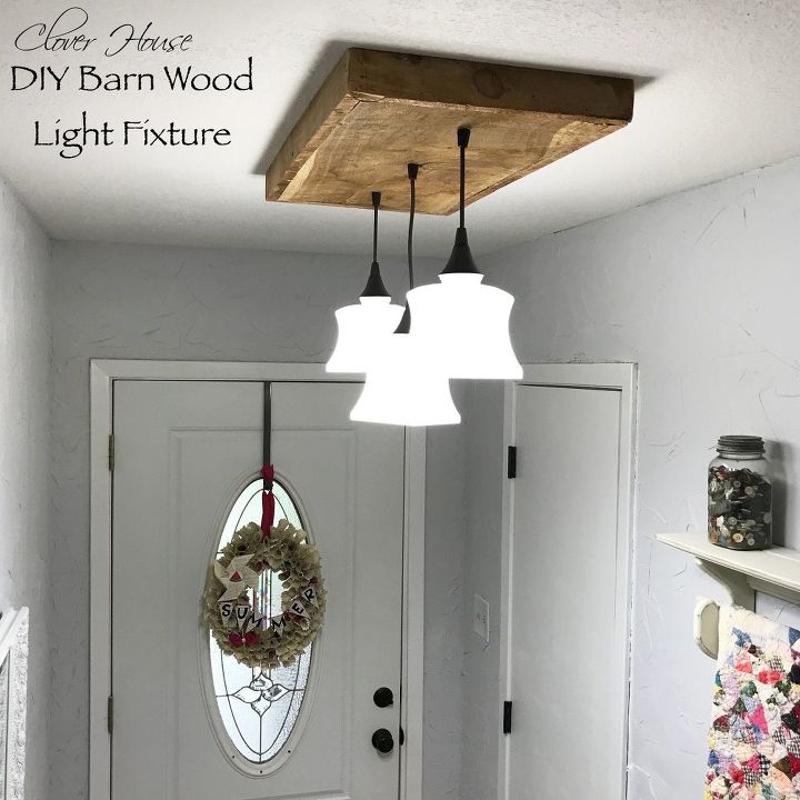 Diy Barn Wood Light Fixture Hometalk Diy Barn Wood Light Fixture