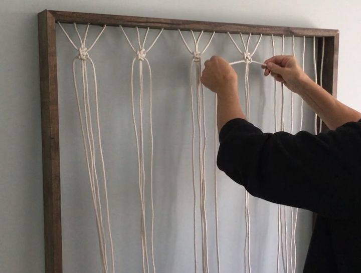 Modern Macrame Two Rods How to Make Modern Macrame'...Not A 70's Memory DIY | Hometalk