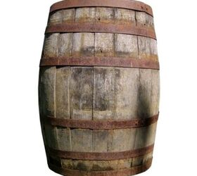 old barrel becomes a bar