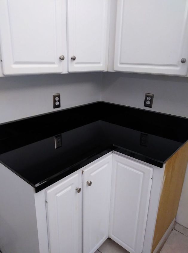 Spray Paint Glaze Kitchen Counter Make Over Hometalk