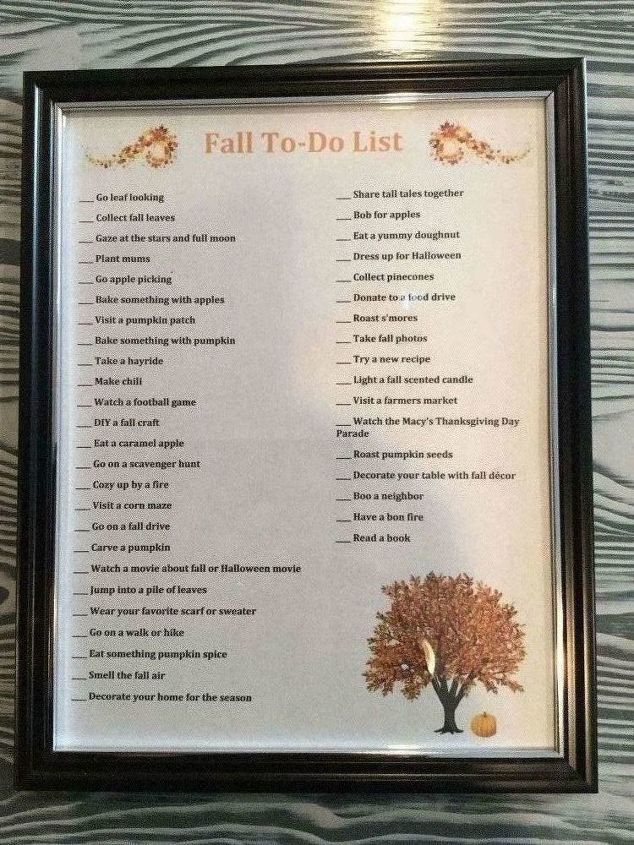 reusable fall to do list