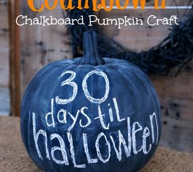 HALLOWEEN COUNTDOWN CHALKBOARD PUMPKIN CRAFT