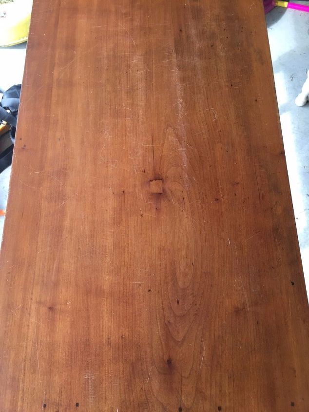 refinishing wood furniture to make it look new again with only 2 items