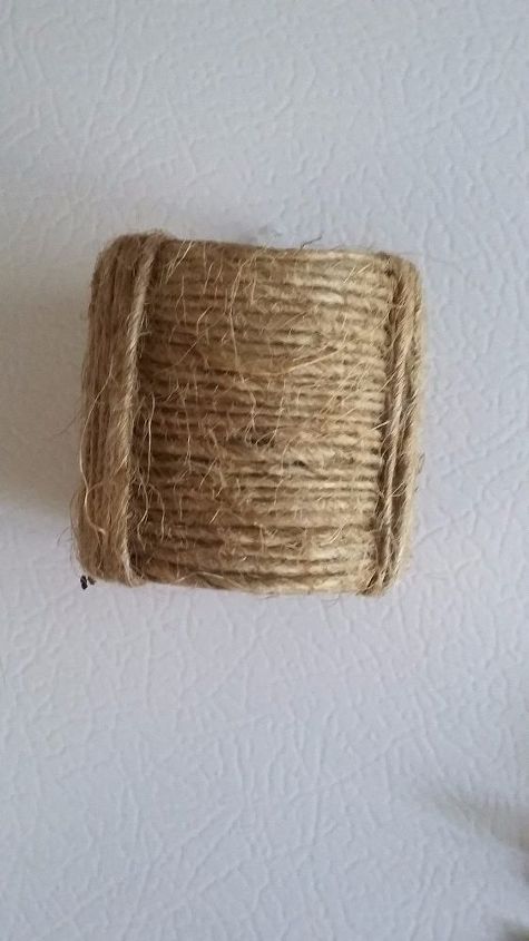 rollos de papel higinico a servilleteros, Look terminado anillo de servilleta de yute