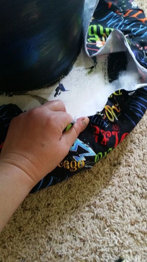 diy cable spool ottoman stool