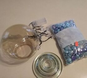 mini glazing ball light, My supplies for my glazing ball light