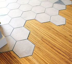 Hexagon Tile Floor Transition Entrance
