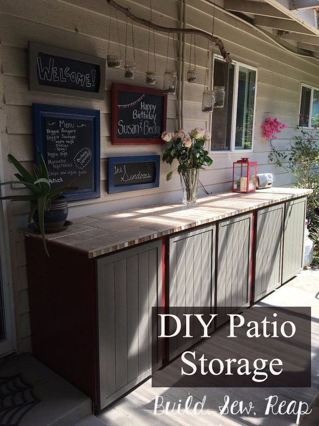 patio storage cabinet diy