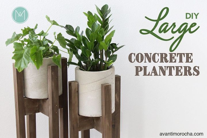 diy large concrete planters
