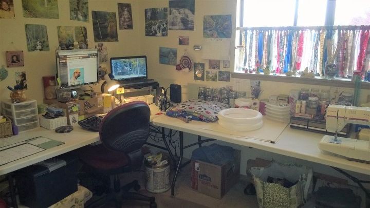 my croffice that is craft room and office combined