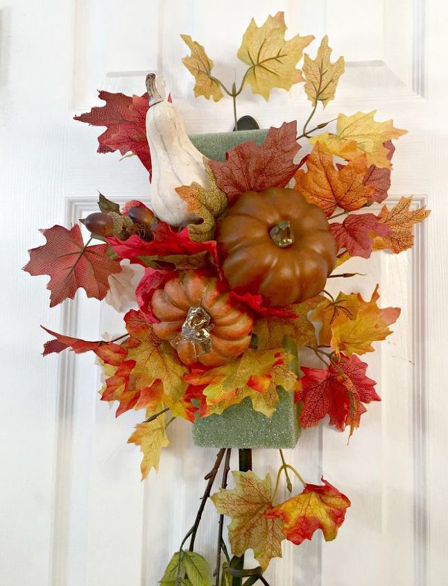 luxurious fall swag for your front door