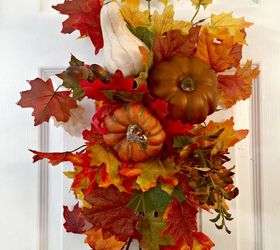 luxurious fall swag for your front door