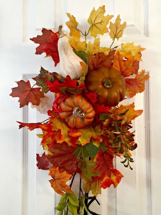 luxurious fall swag for your front door