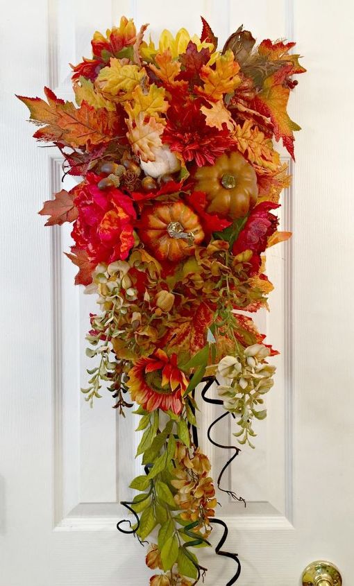 luxurious fall swag for your front door