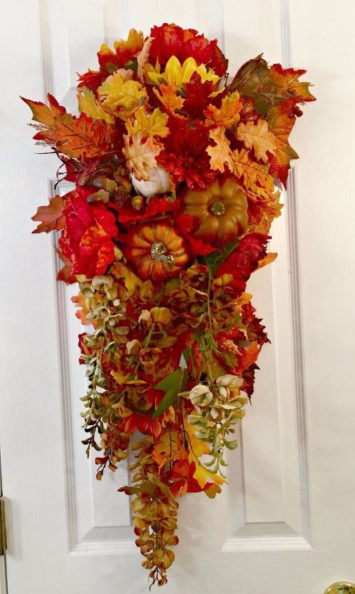 luxurious fall swag for your front door