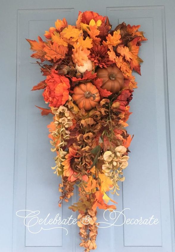 luxurious fall swag for your front door