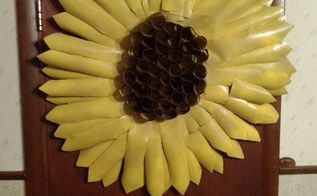 Easy Clothespin Sunflower Wreath Hometalk